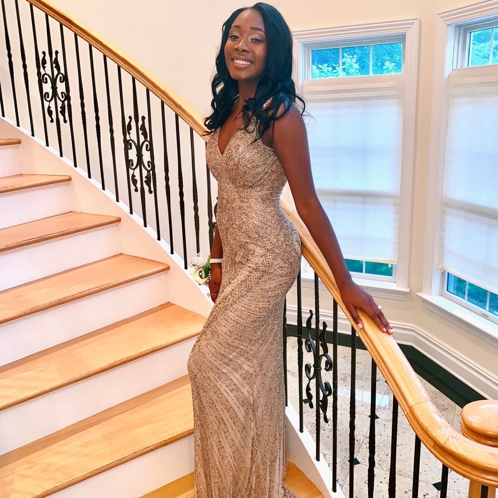 Primavera Couture Beaded Gown/ Prom Dress